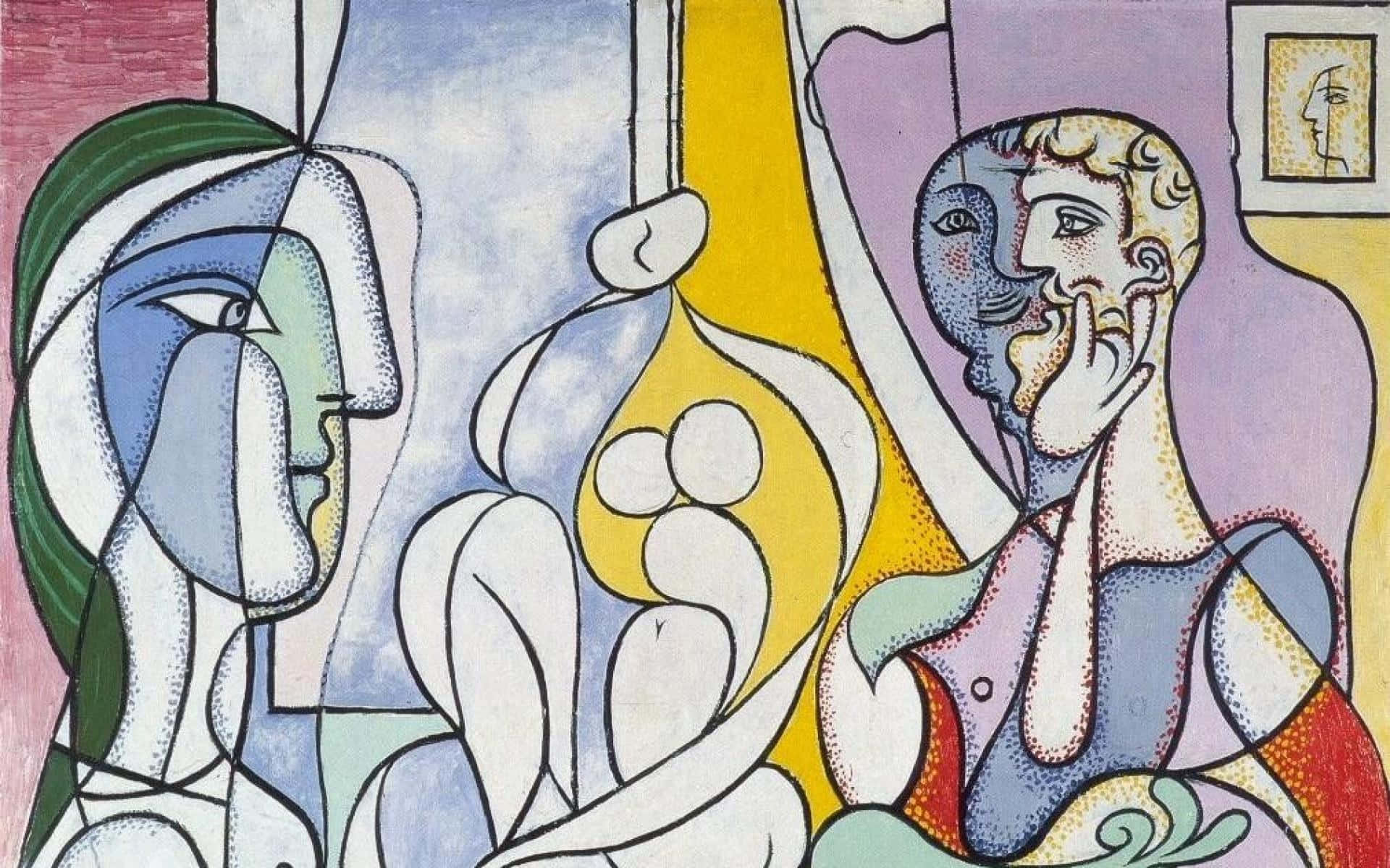 Picasso Cubist Painting Women Wallpaper
