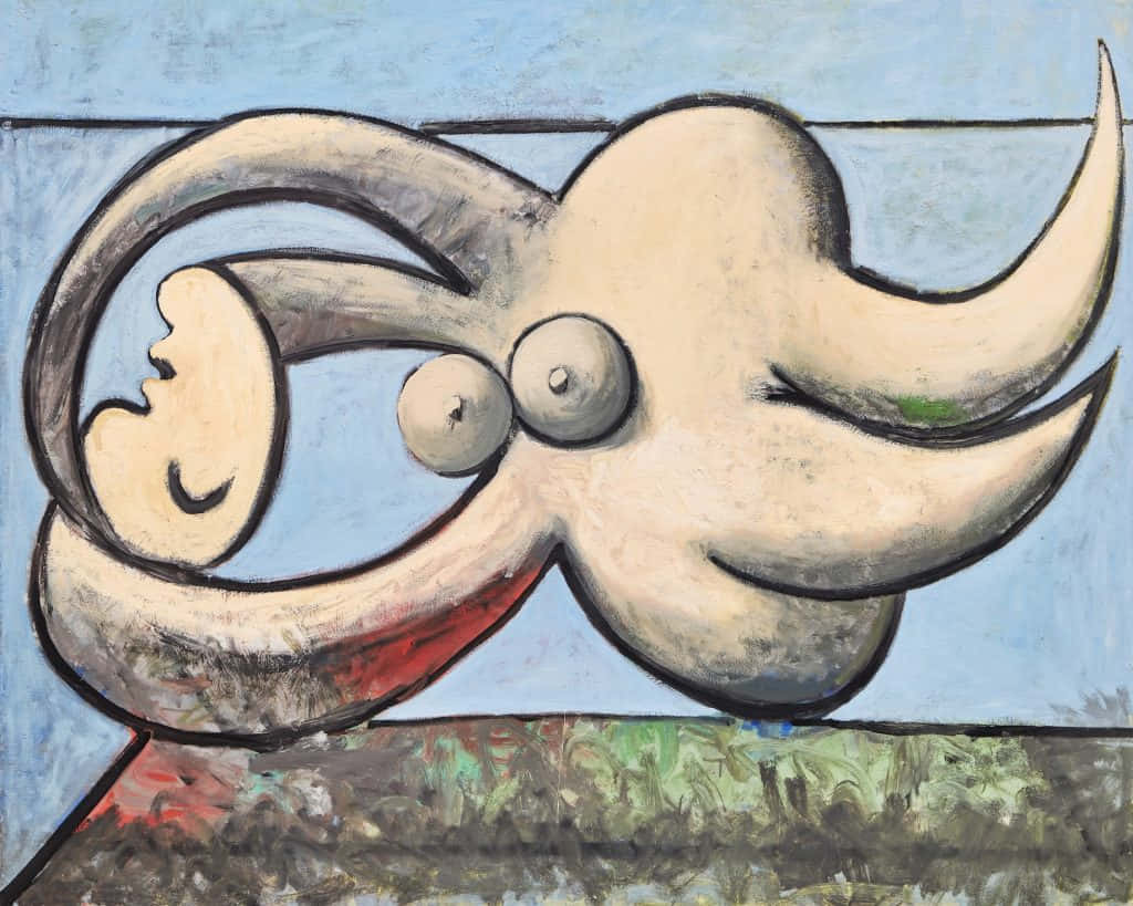 A Painting Of An Octopus With A Baby On It