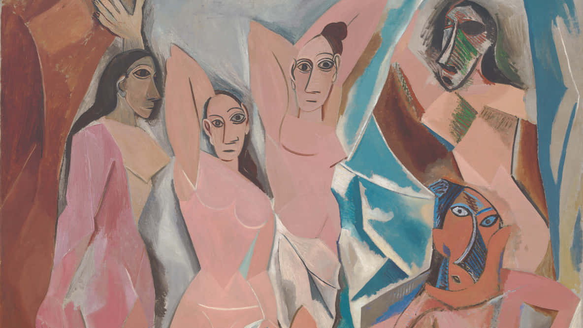 A Painting Of Women With Their Hands Raised