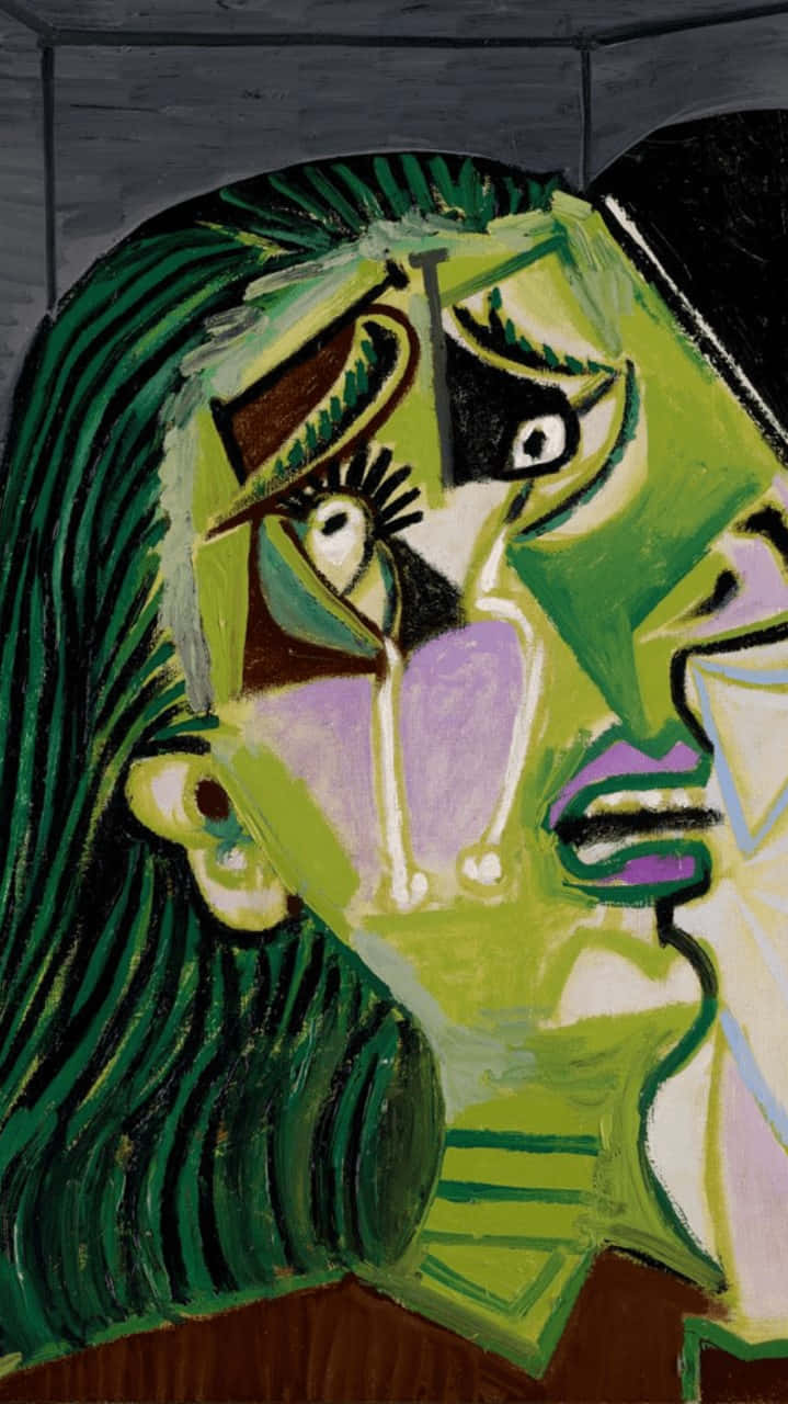 Picasso Style Portrait Wallpaper