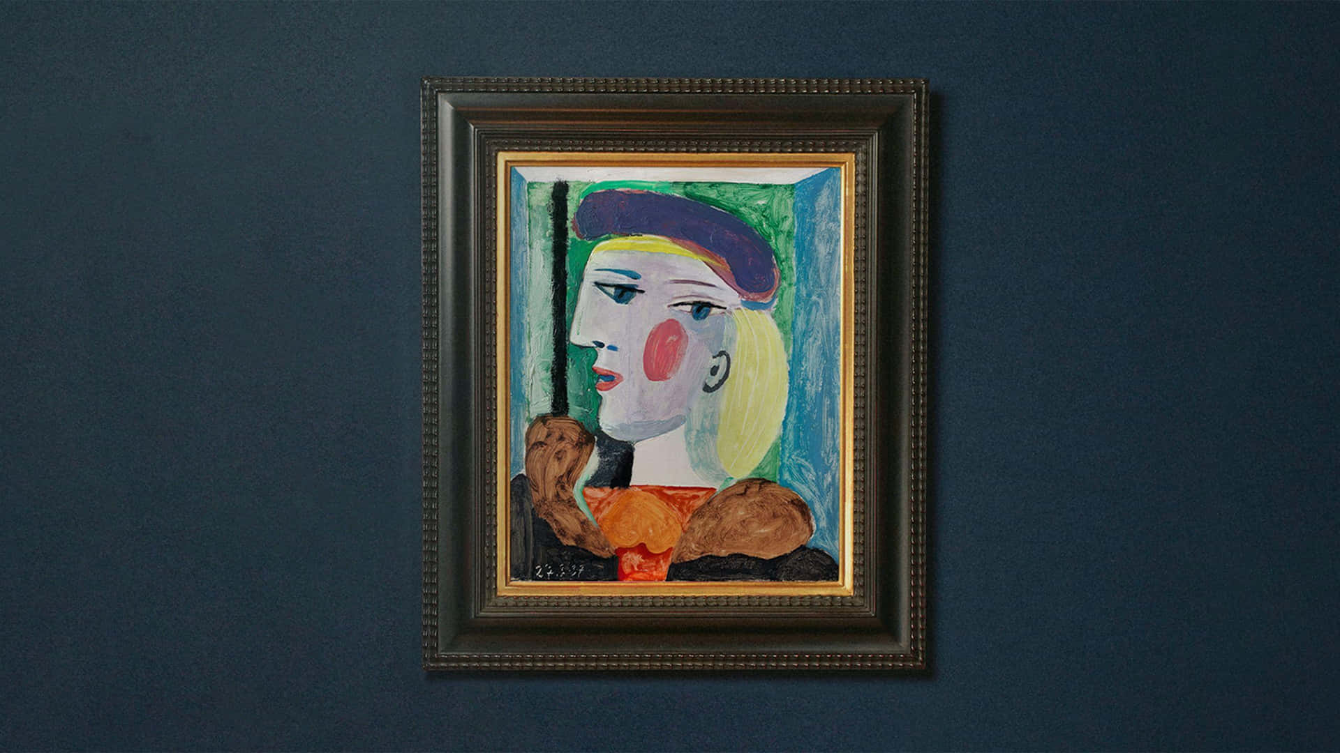 Picasso Style Portrait Painting Wallpaper