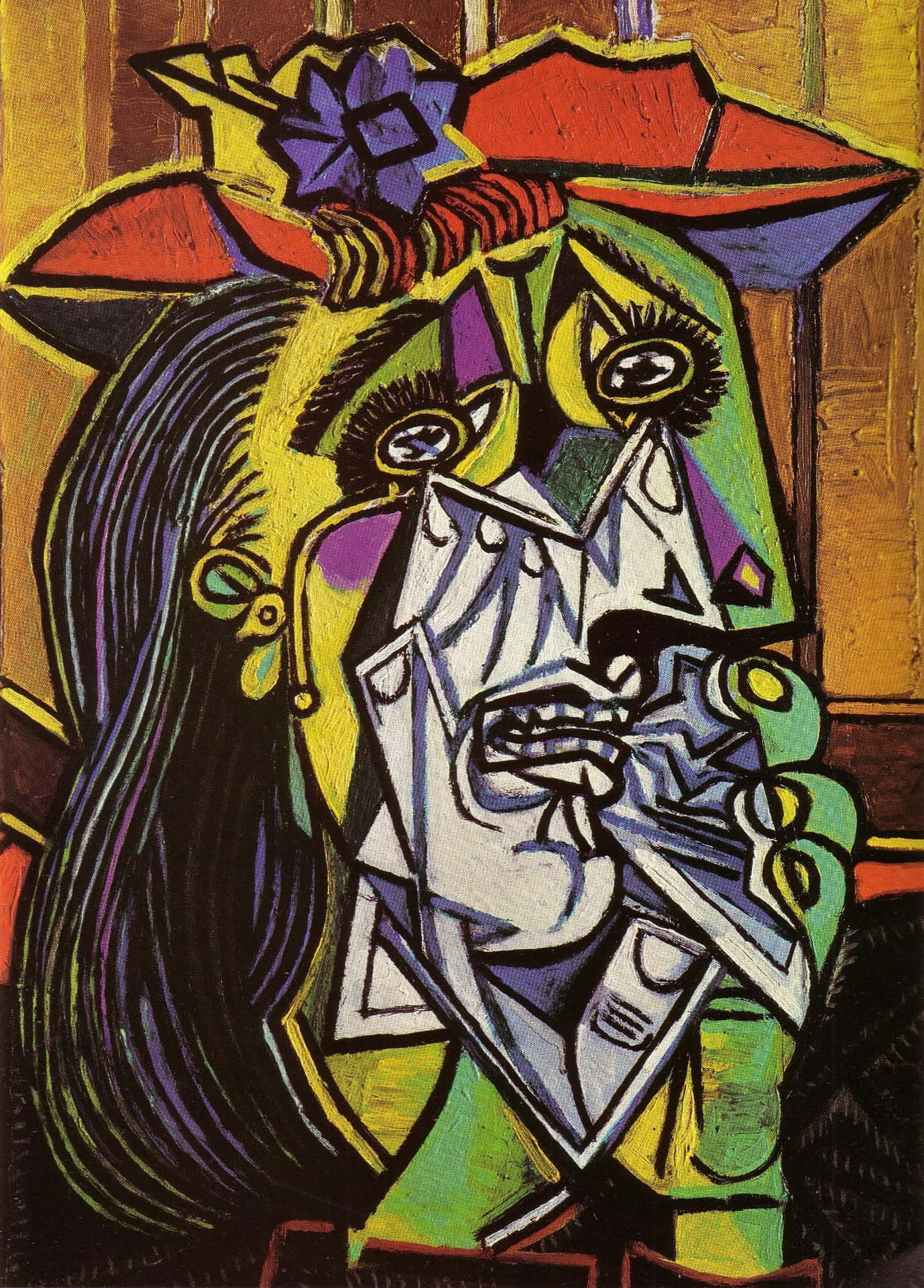 Picasso Weeping Woman1937 Wallpaper