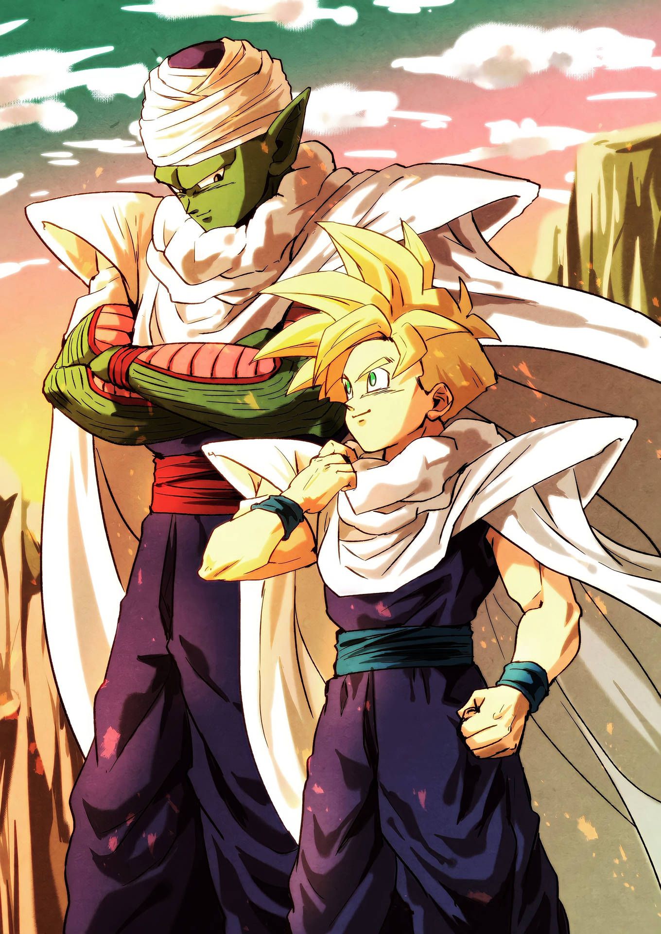 Piccolo And Gohan Super Saiyan 2 Standing