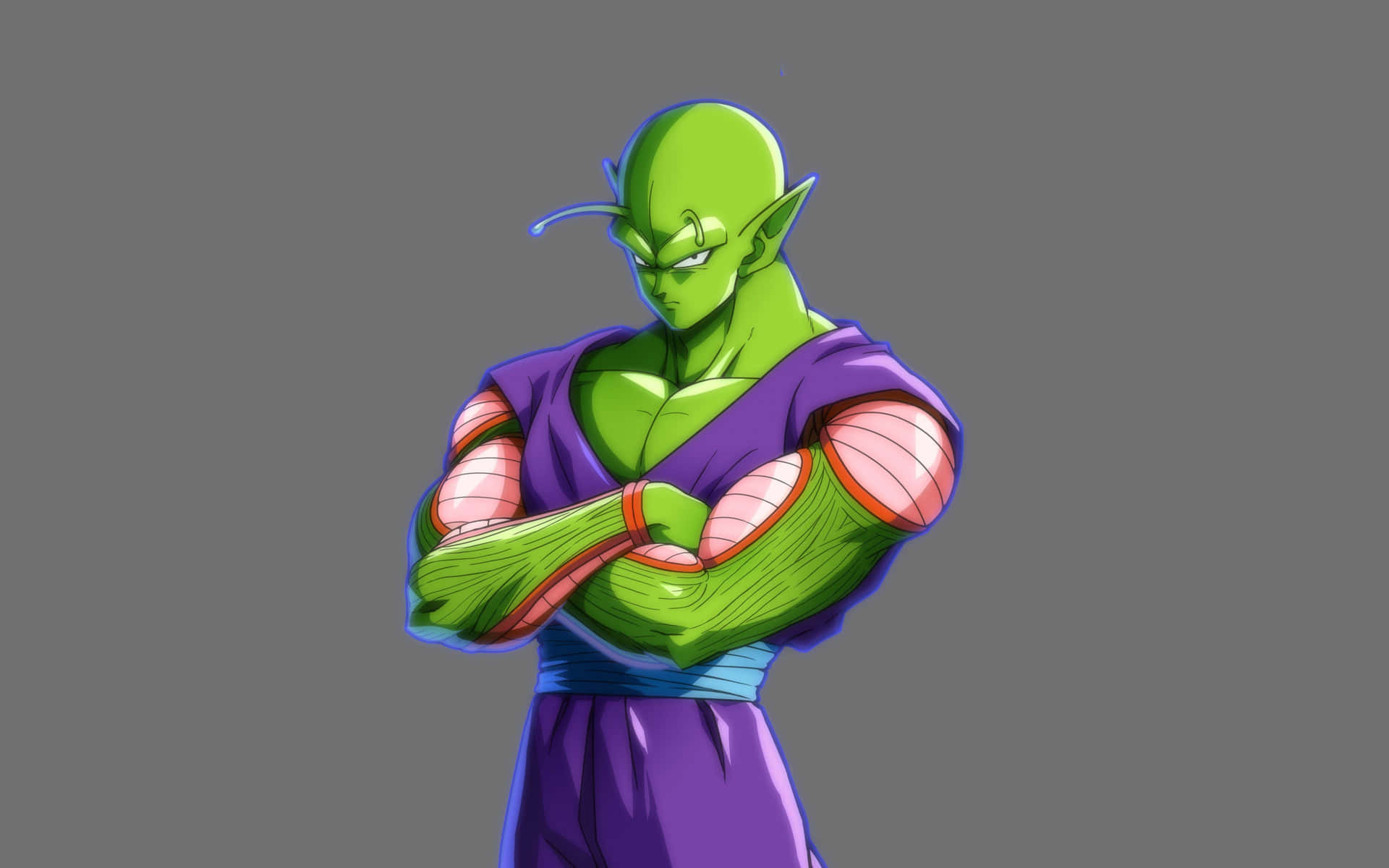 Piccolo Anime Character Arms Crossed Wallpaper