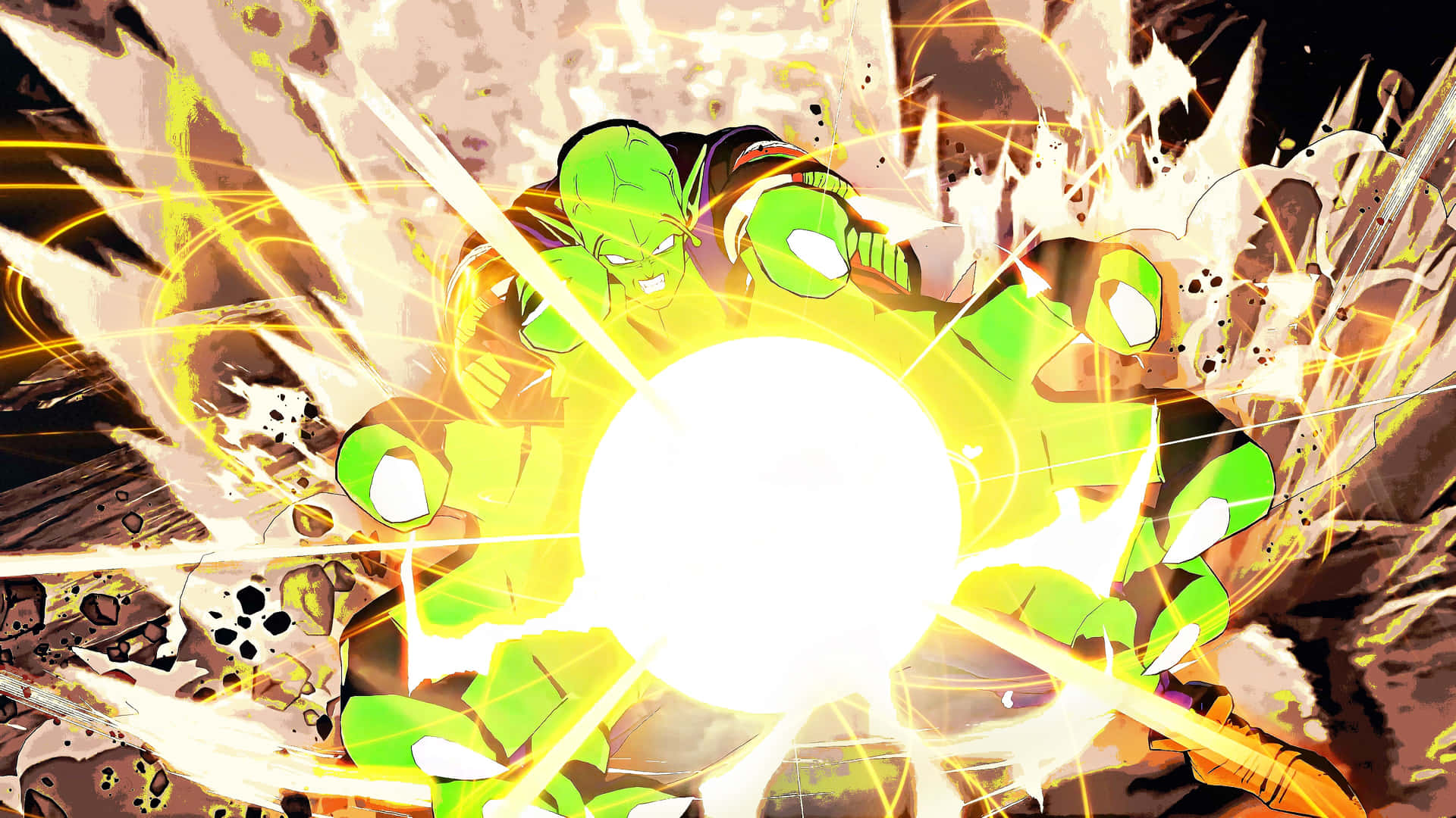 Piccolo Power Blast Anime Action Wallpaper