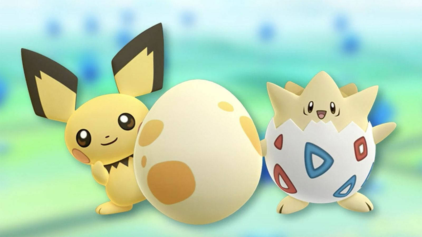Pichu And Togepi Egg Cool Pokemon Background