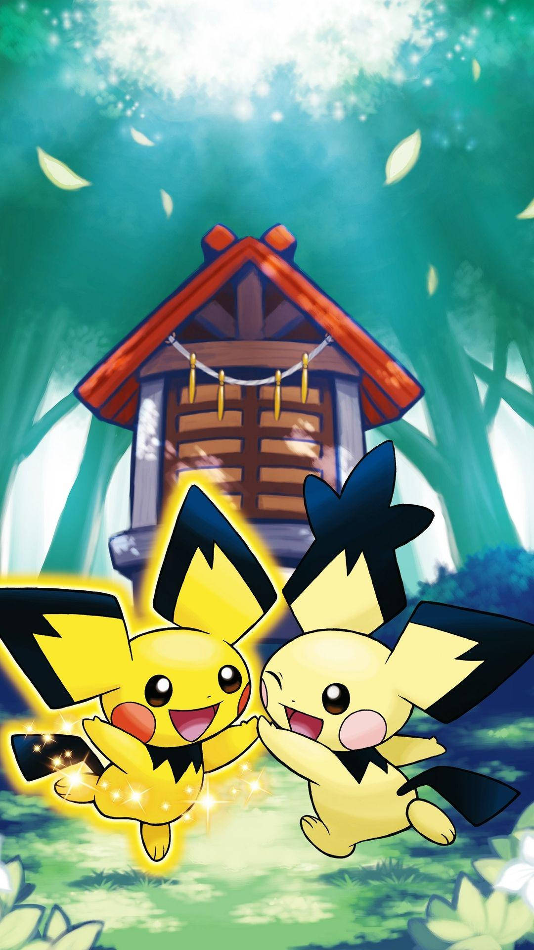 Pichu Bros In Their Tiny House Wallpaper