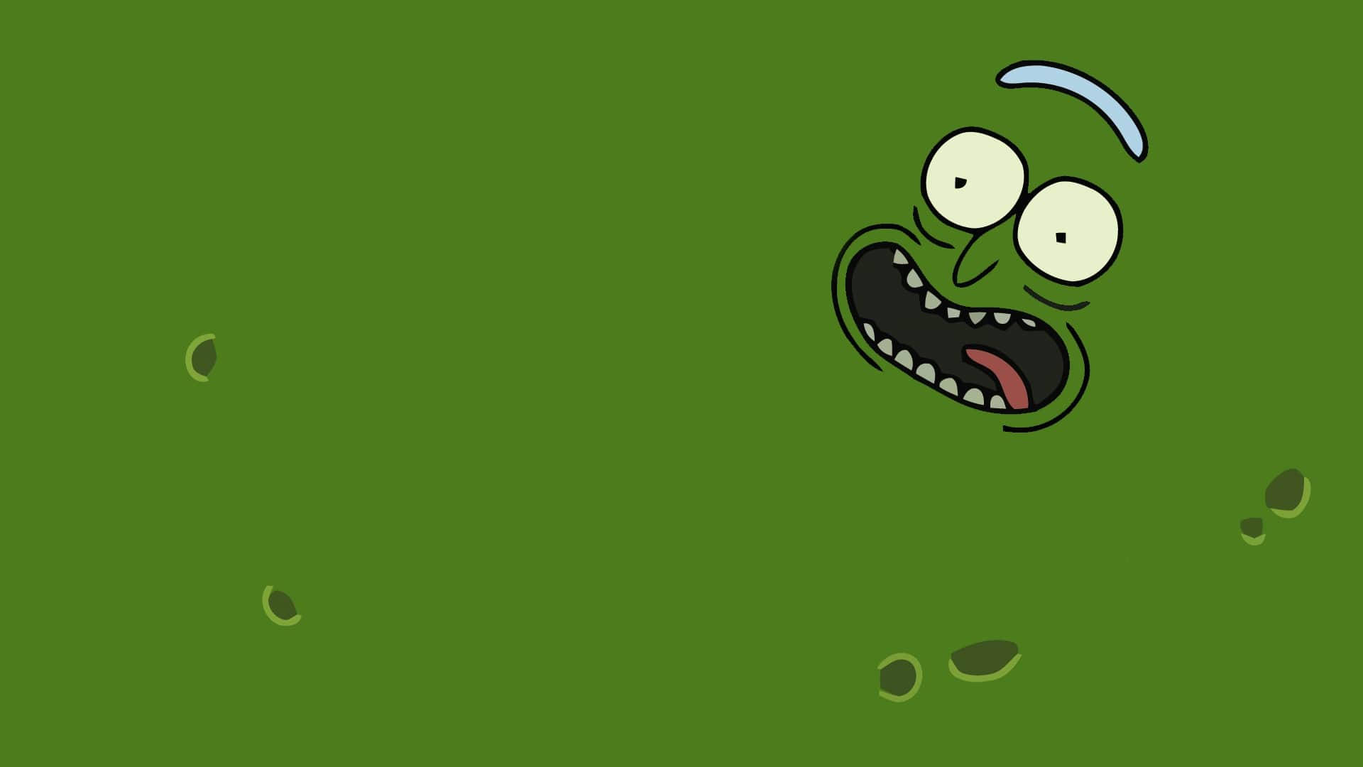Pickle Rick Face Background