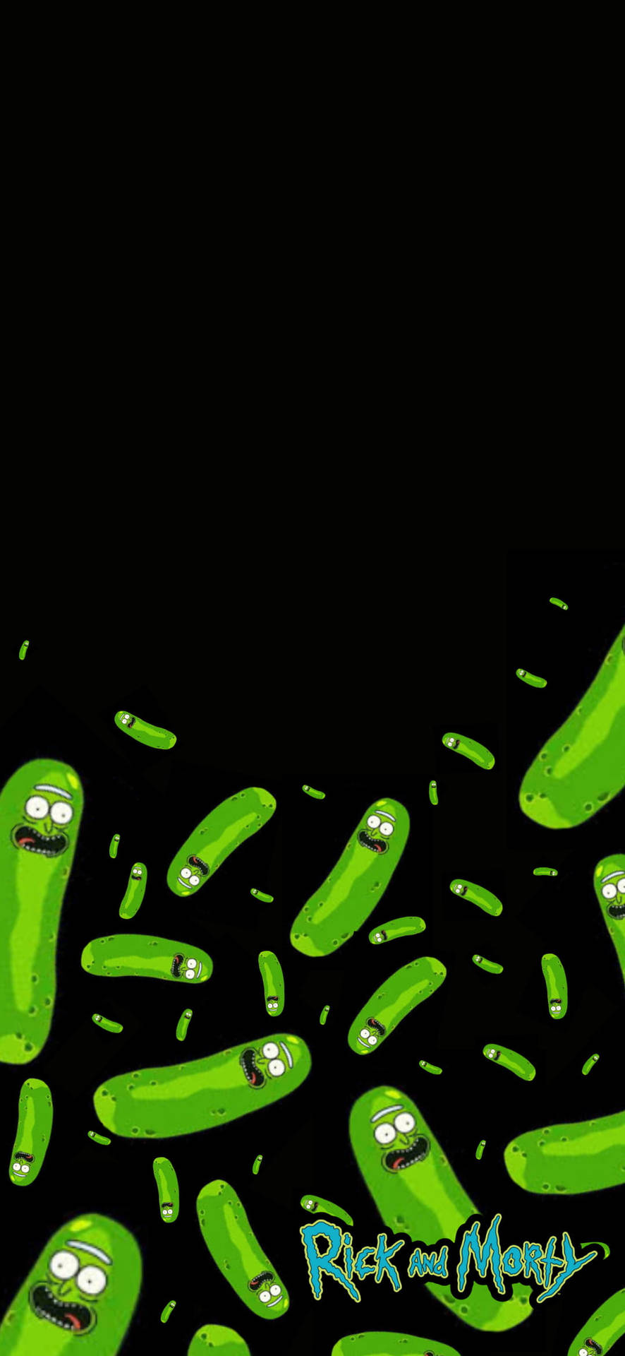 Pickle Rick Falling Background