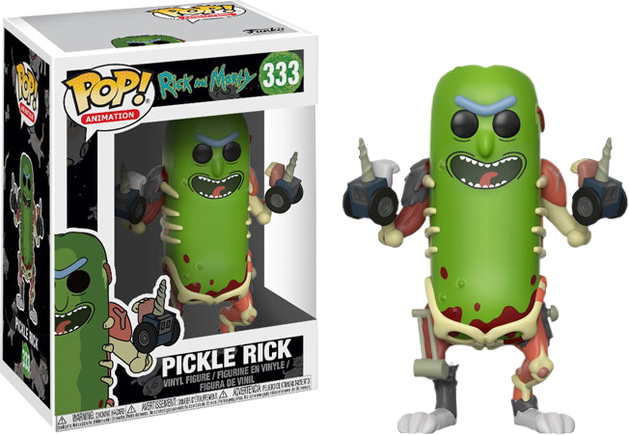 Pickle Rick Funko Pop Figure PNG