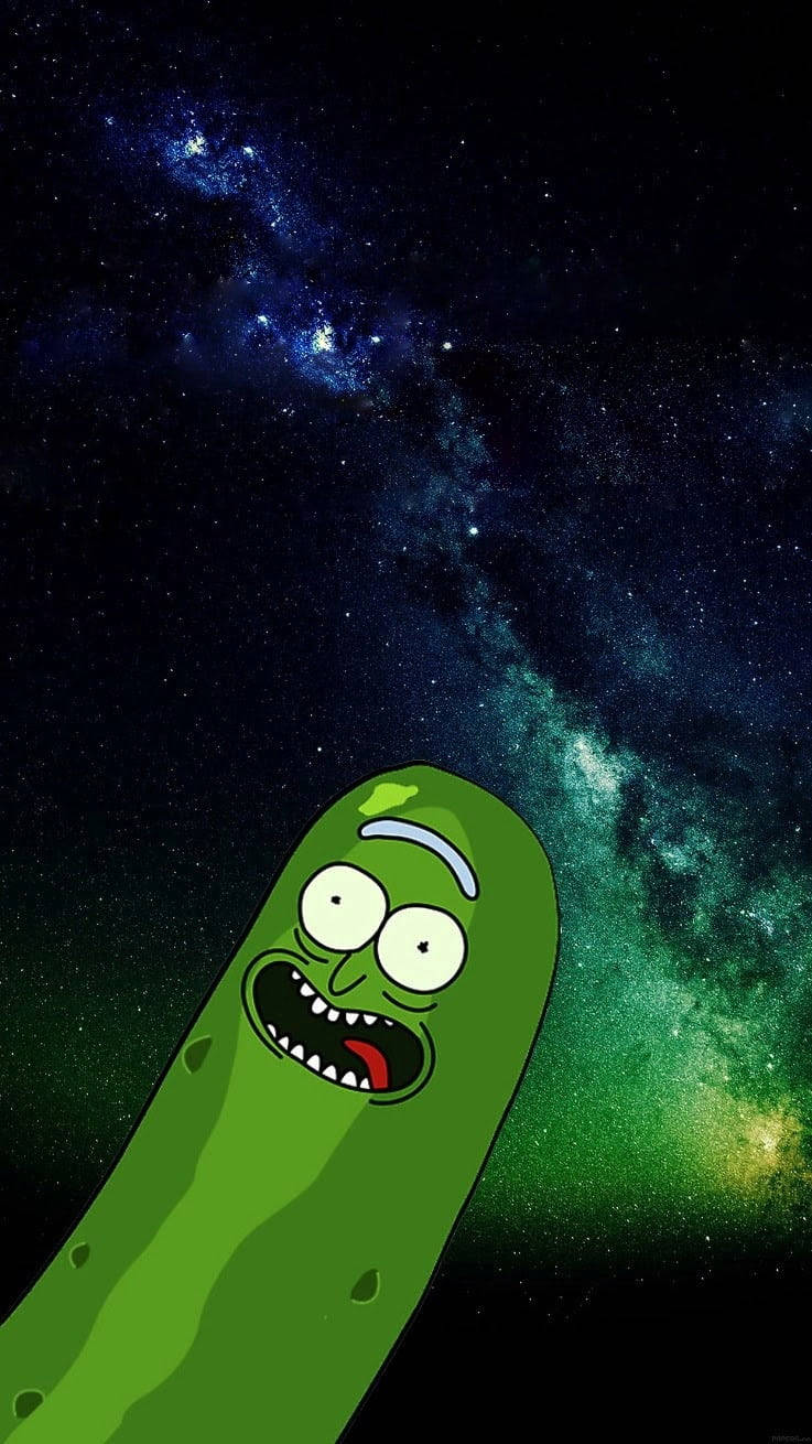 Pickle Rick Galaxy Background