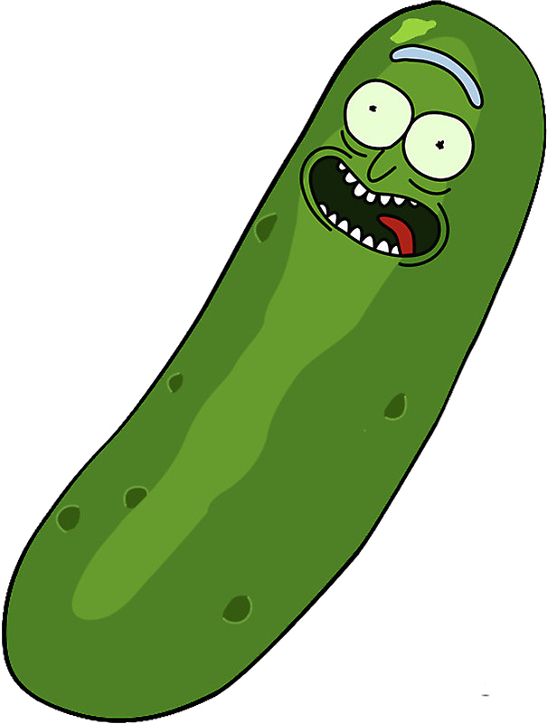 Pickle Rick Illustration PNG