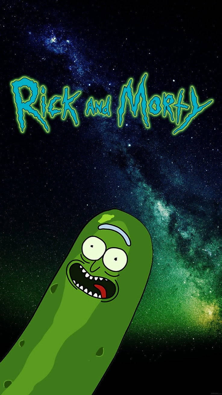 Pickle Rick In Space Background