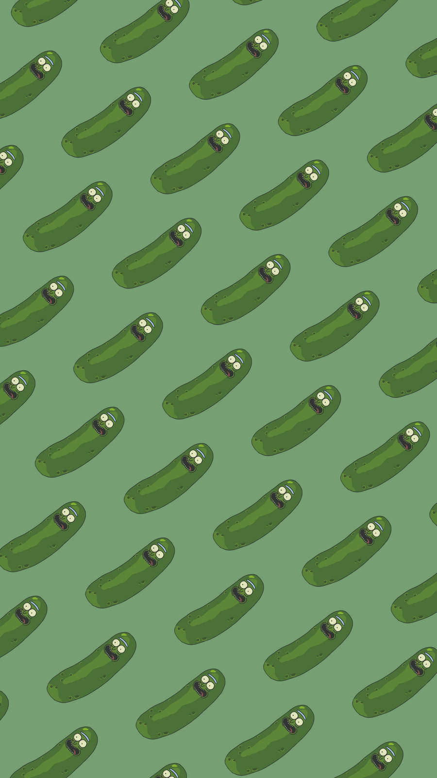 Pickle Rick Pattern Background