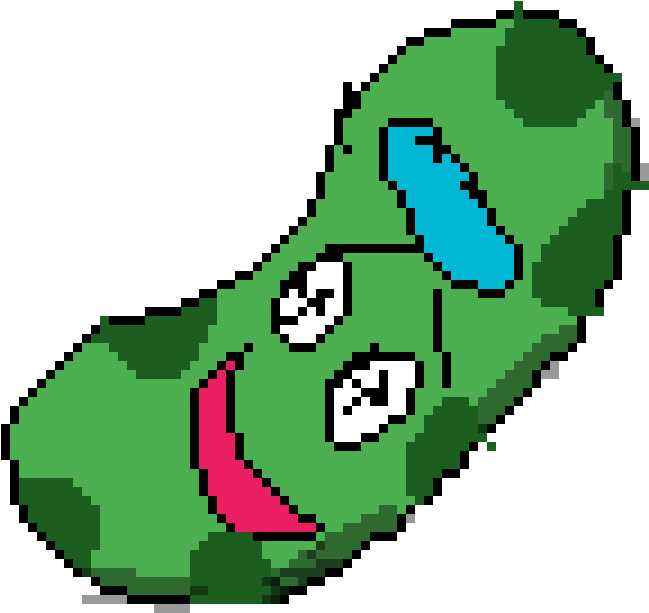 Pickle Rick Pixel Art PNG