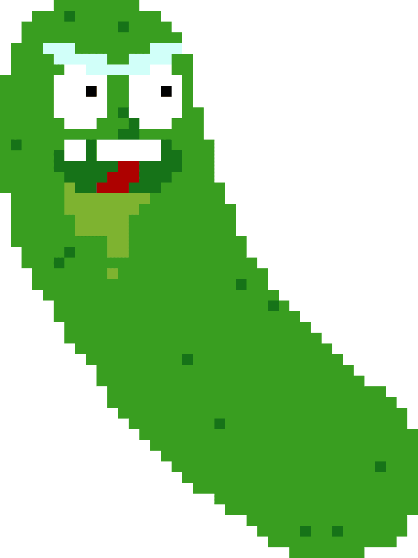 Pickle Rick Pixel Art PNG