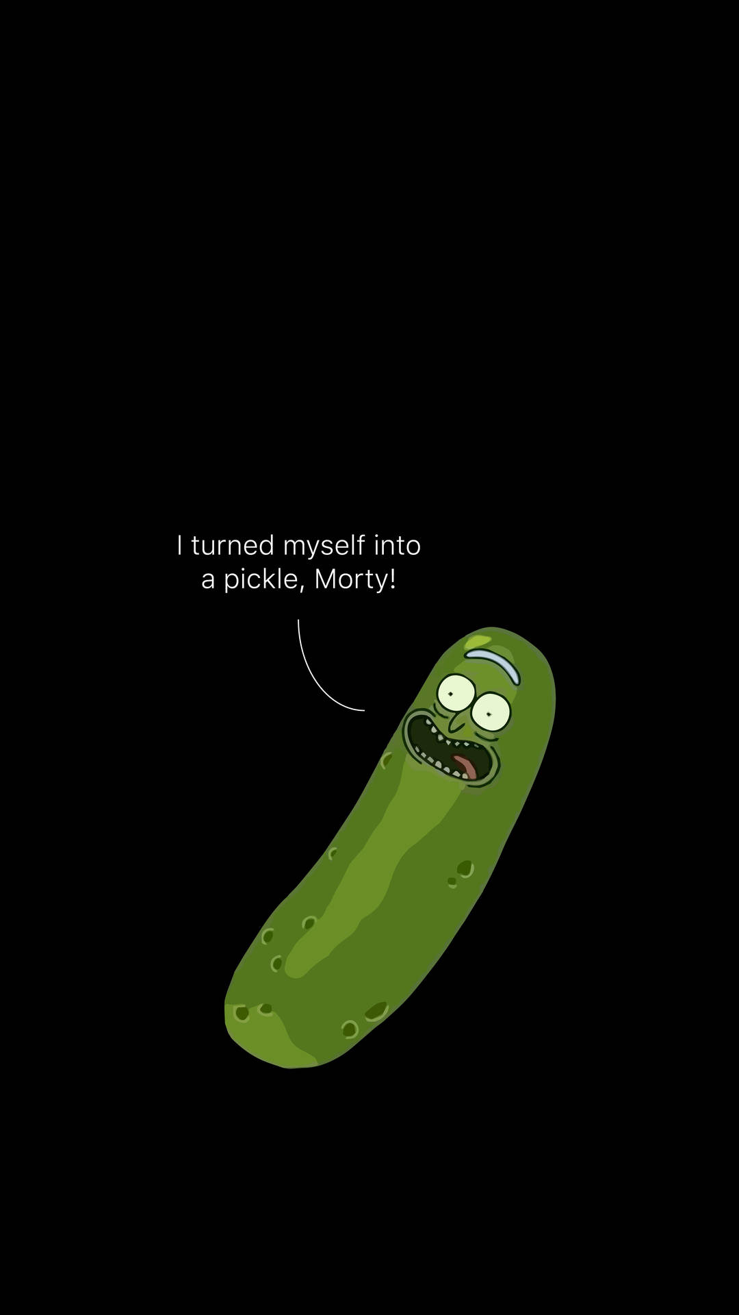 Pickle Rick Gritando Papel de Parede