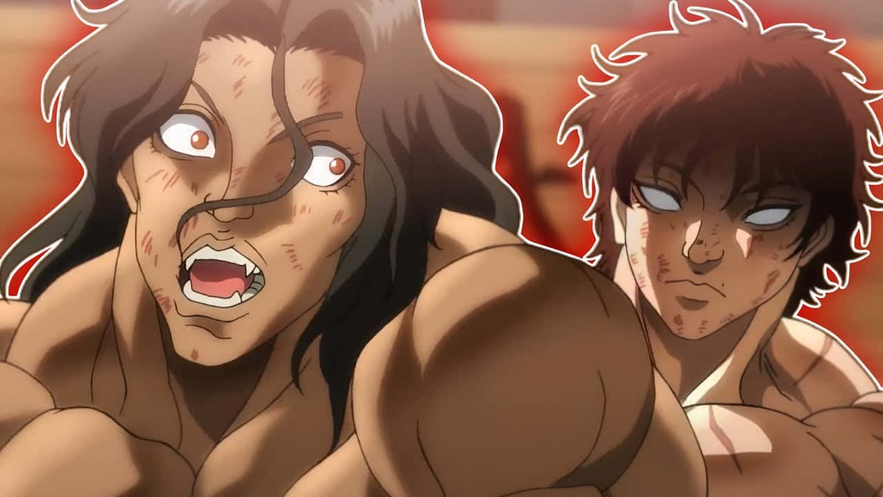 Pickleand Baki Faceoff Anime Wallpaper