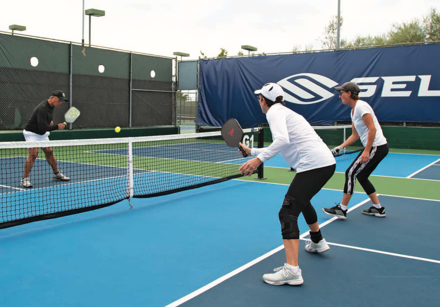 Playing pickleball doubles is a fun way to connect with friends and family