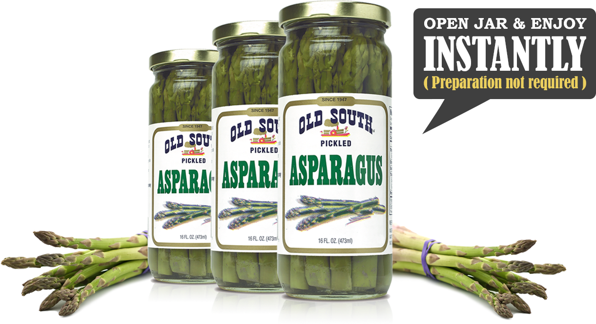 Pickled Asparagus Jarsand Fresh Bunch PNG