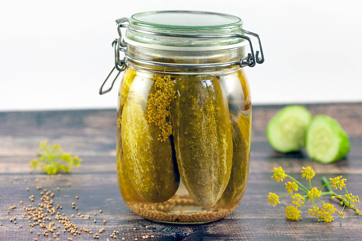 Pickles In Jar With Airtight Lid