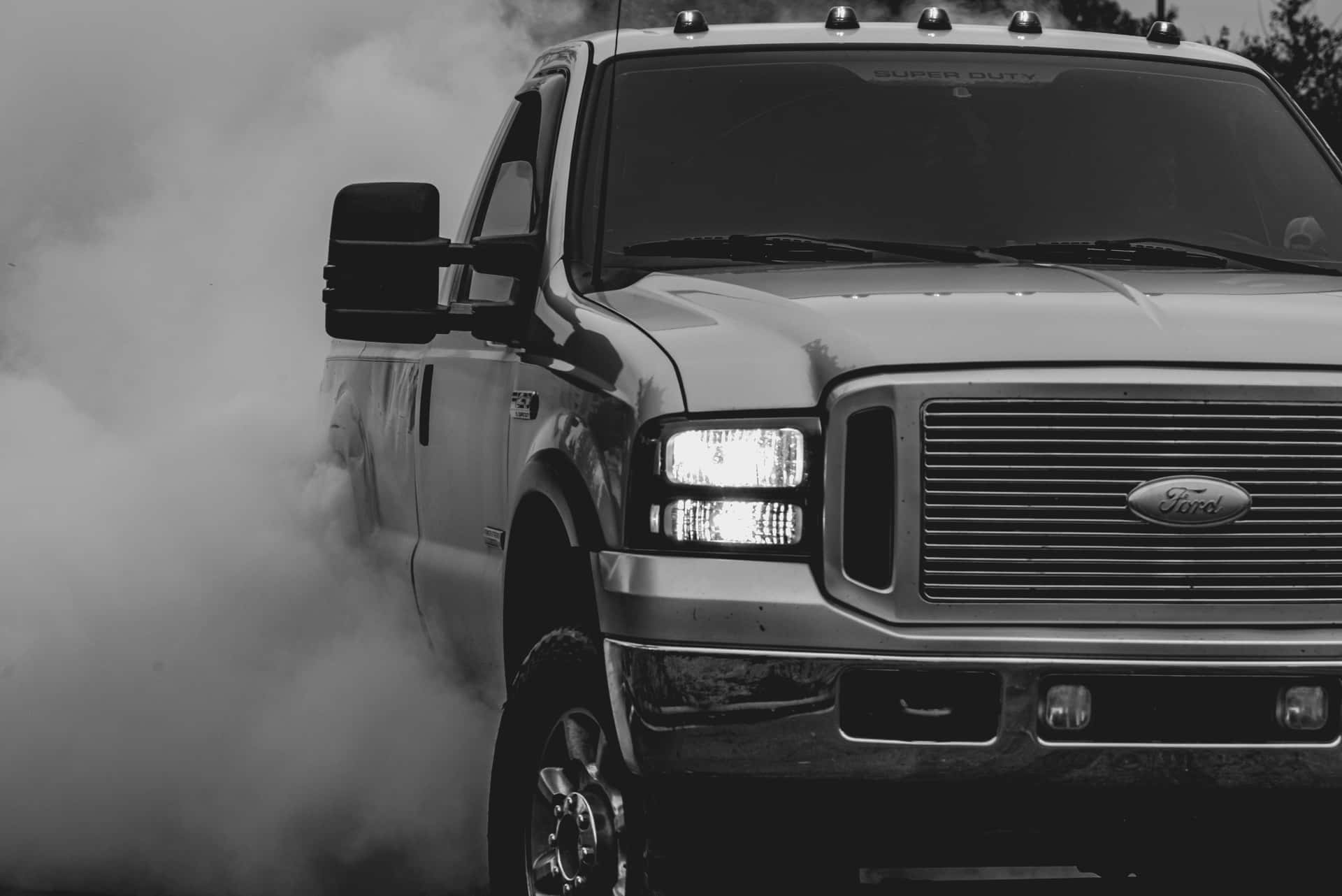 Pickup Truck Black 2005 Ford F-250 Photography Wallpaper