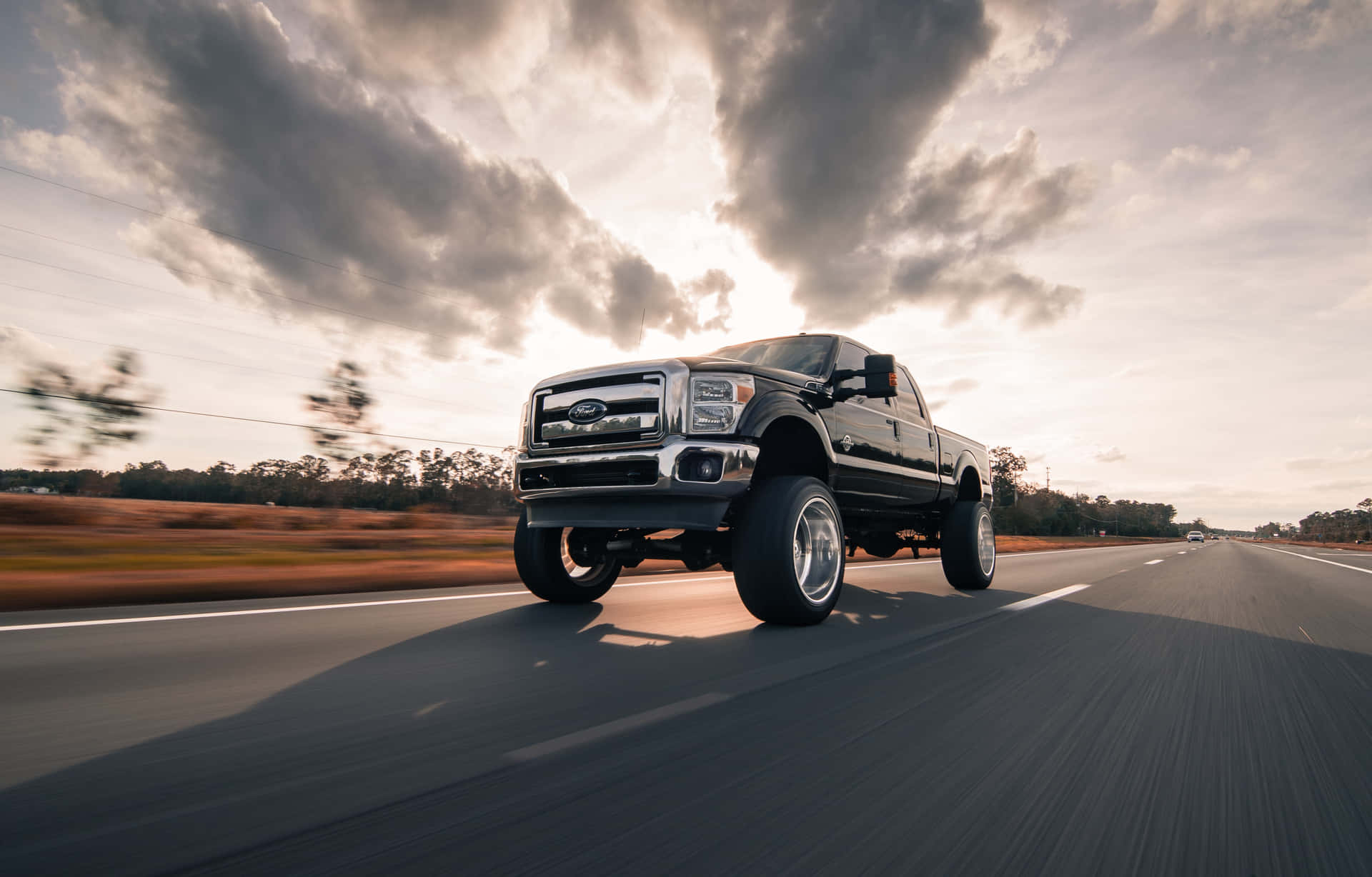 Pickup Truck Gray 2018 Ford F-250 Photography Wallpaper