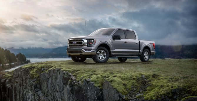 Pickup Truck Gray 2021 Ford F-150 Photography Wallpaper