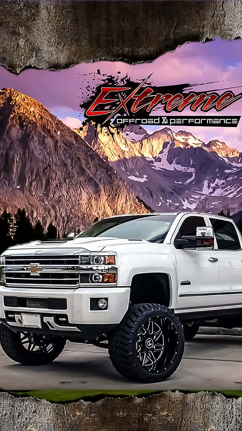 Vælg truck hvid Chevrolet Silverado 2500HD 4K Wallpaper Wallpaper