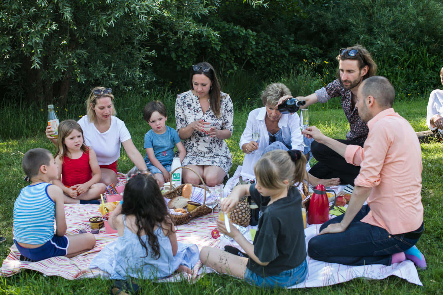Family Having Picnic Picture