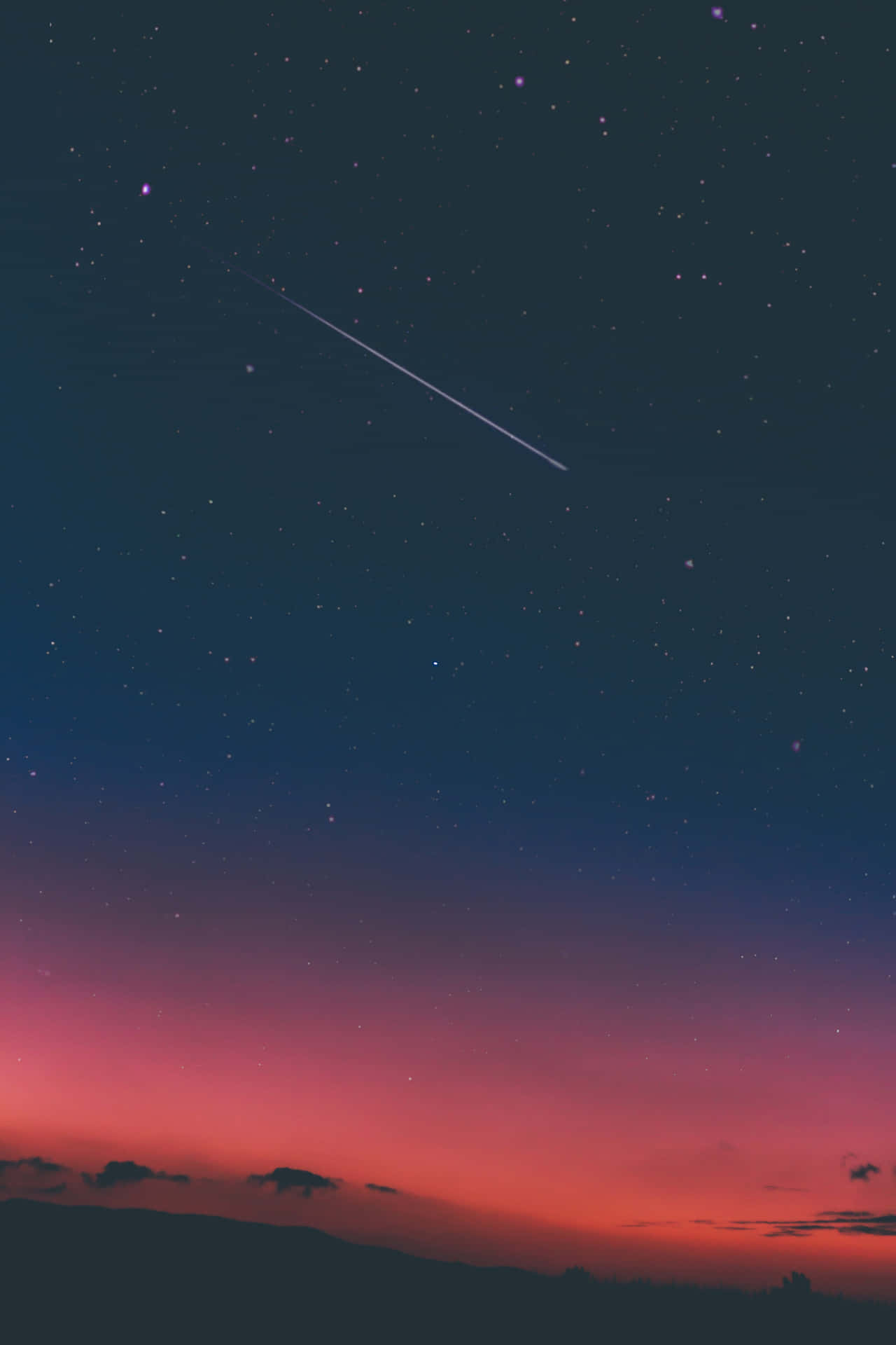 Mountain And Shooting Star Picsart Background