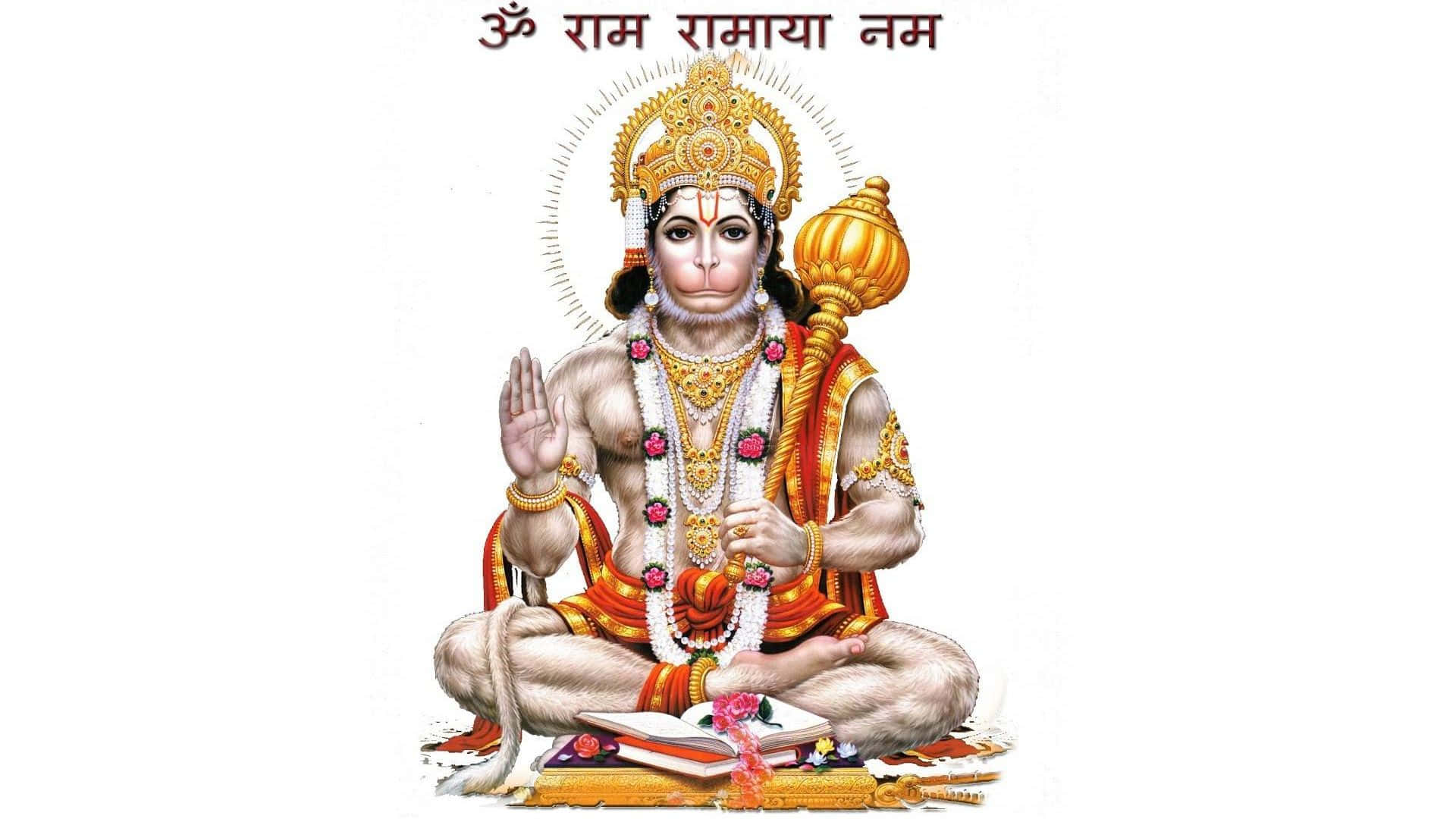 Picture Hanuman On White Background
