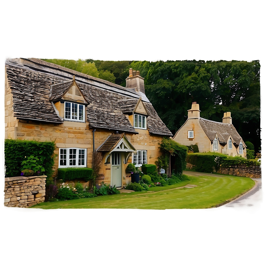 Download Picturesque Cotswolds Cottages England Png Lly | Wallpapers.com