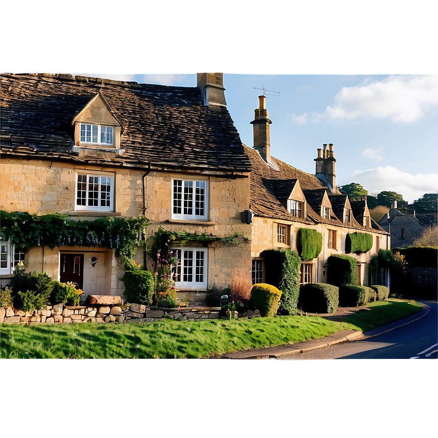 Download Picturesque Cotswolds Cottages England Png Pnk13 | Wallpapers.com