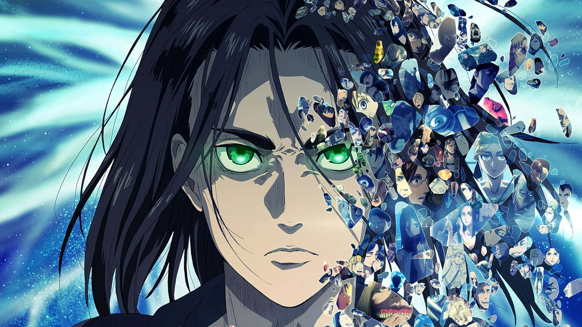 A Man With Green Eyes And A Black Hair Wallpaper