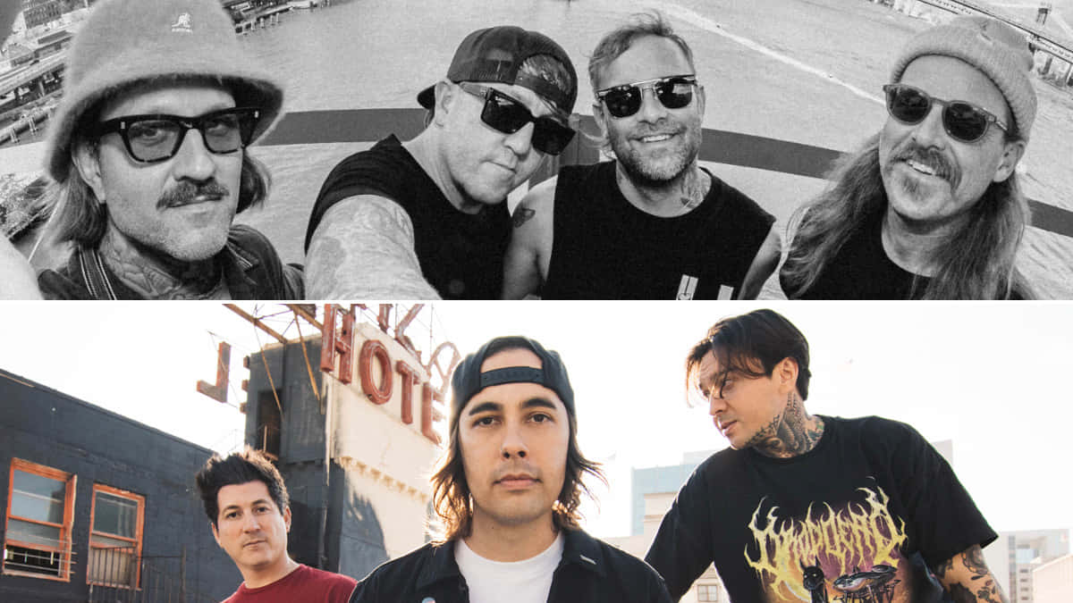 Pierce The Veil Band Members Collage Wallpaper