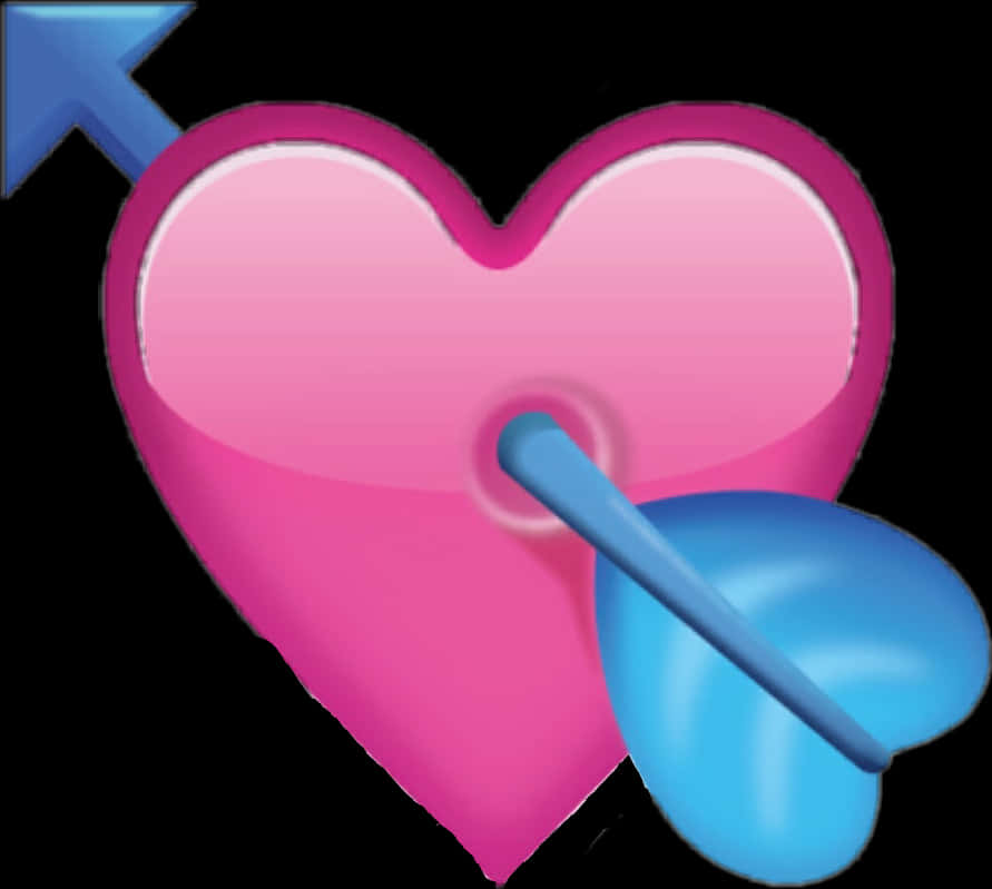 Pierced Heart Emoji PNG