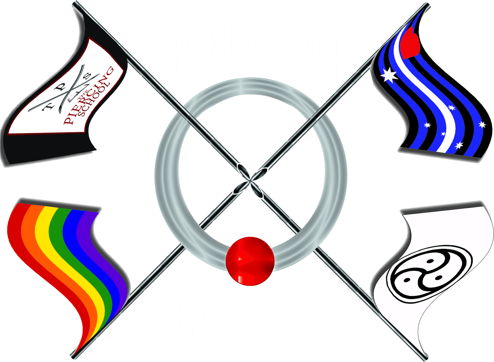 Piercing Graphic Artwork PNG