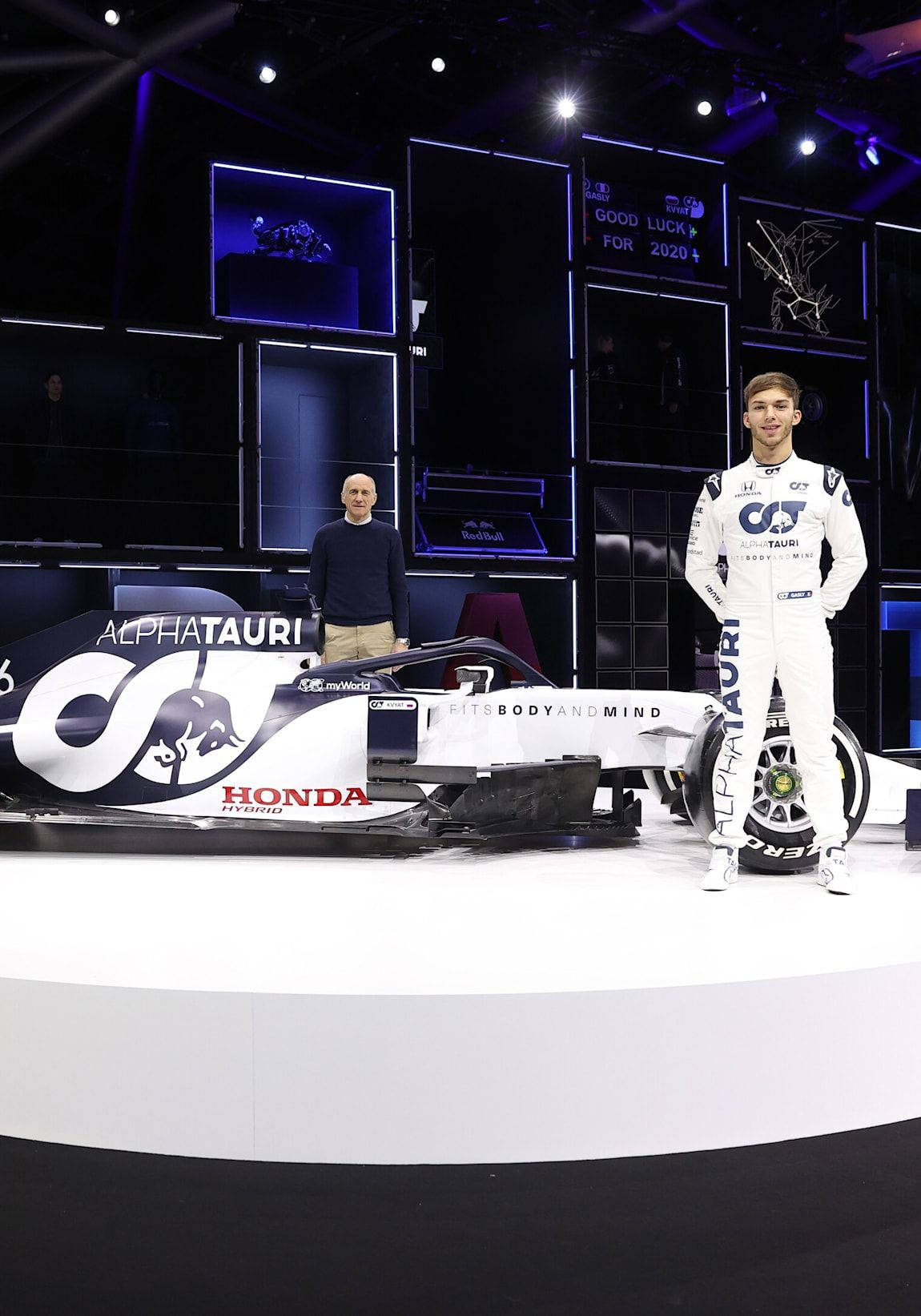 Pierre Gasly Standing Beside His Car Wallpaper