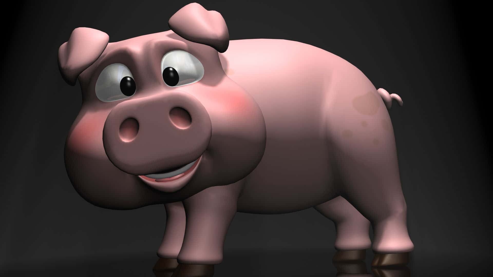 A content piggy looking for good luck