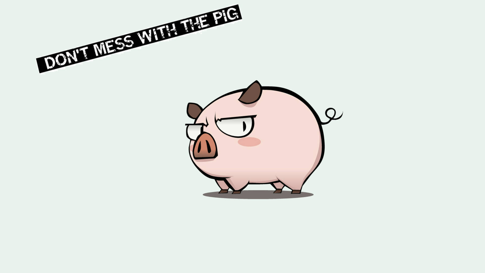 Pig Digital Cartoon Art Wallpaper
