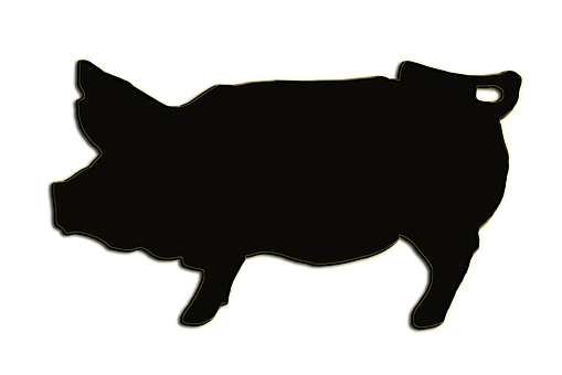 Pig Silhouette Outline PNG