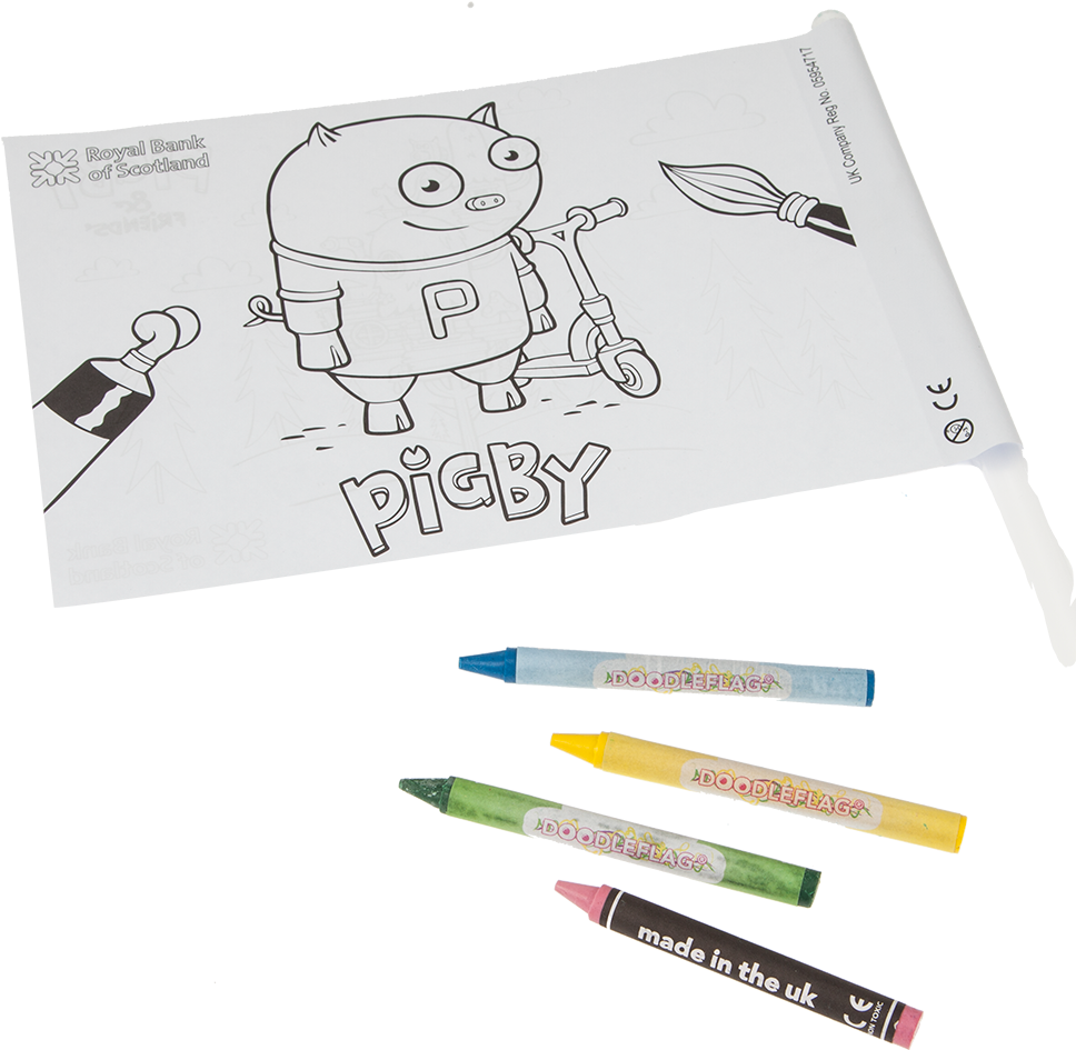 Pigby Coloring Page R B S Promotional Material PNG