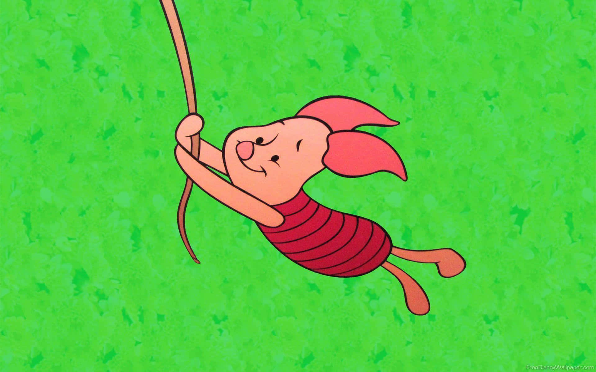 Piglet, Always Ready to Try Something New Wallpaper