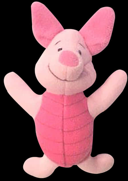 Piglet Plush Toy Smiling PNG