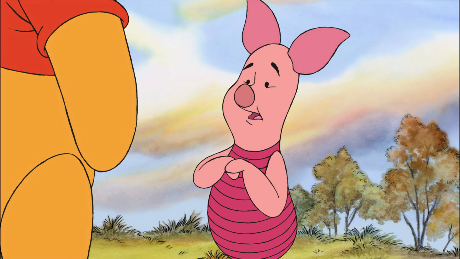 Piglet Talks To Pooh Wallpaper