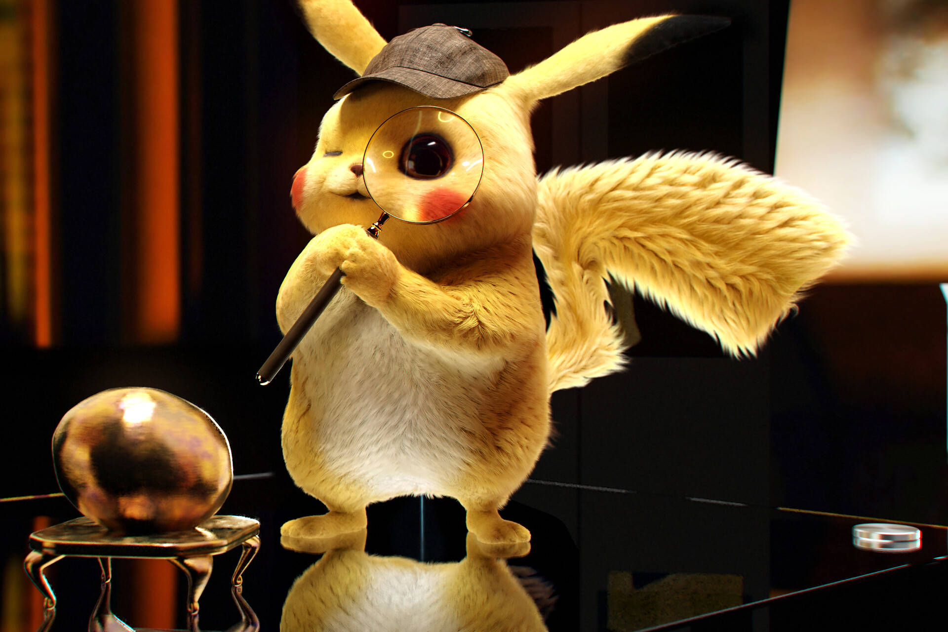 Pikachu 3d Detective With Magnifying Glass