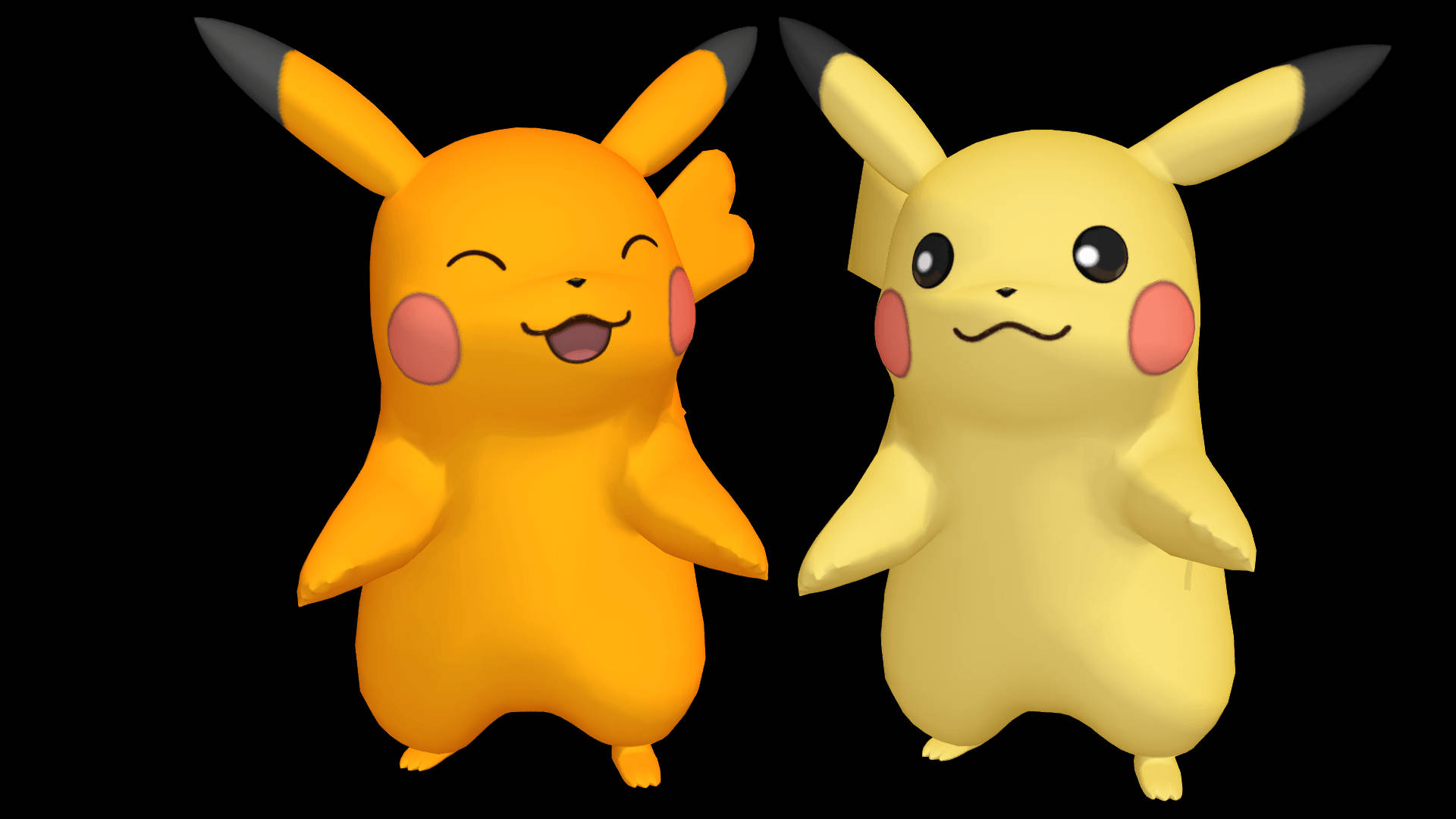 Pikachu 3d Shiny Pokémons Wallpaper