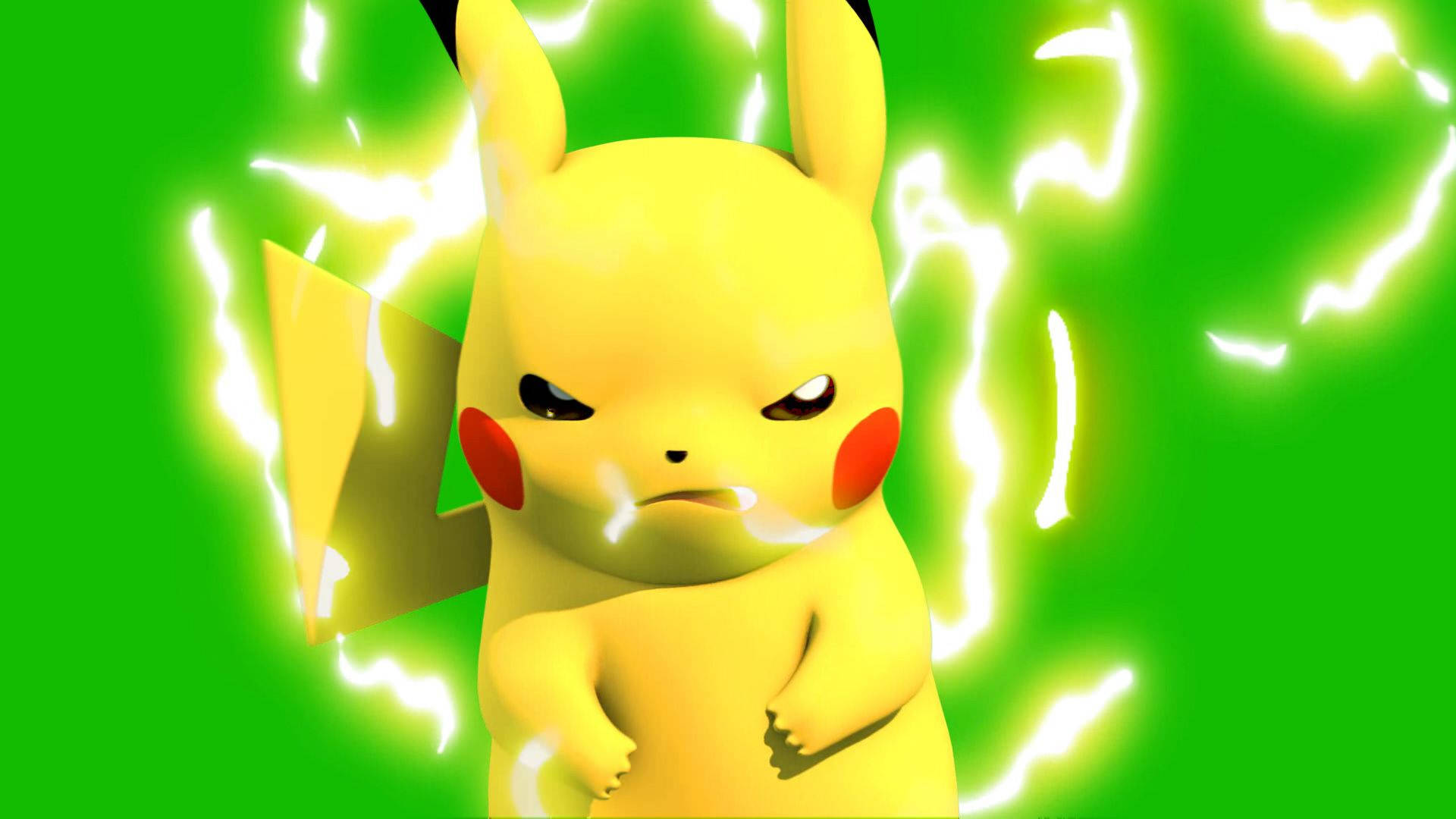 Pikachu 3d Thunderbolt Effect Background