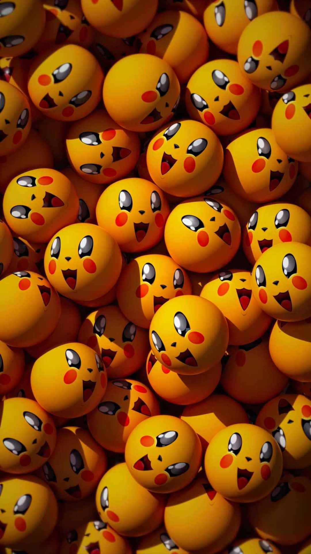 Pikachu Balls Cute Background Wallpaper